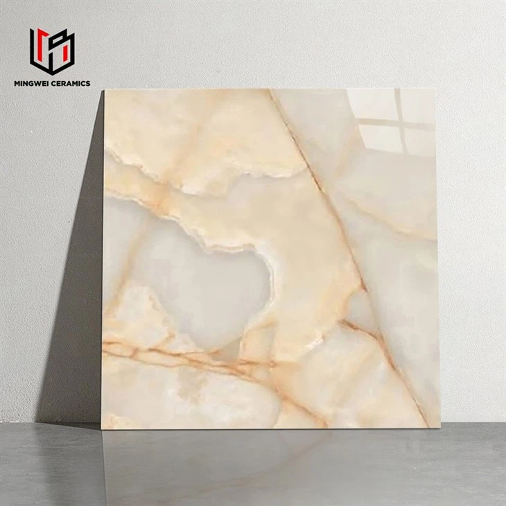 Glossy Beige Natural Marble Ceramic Tiles